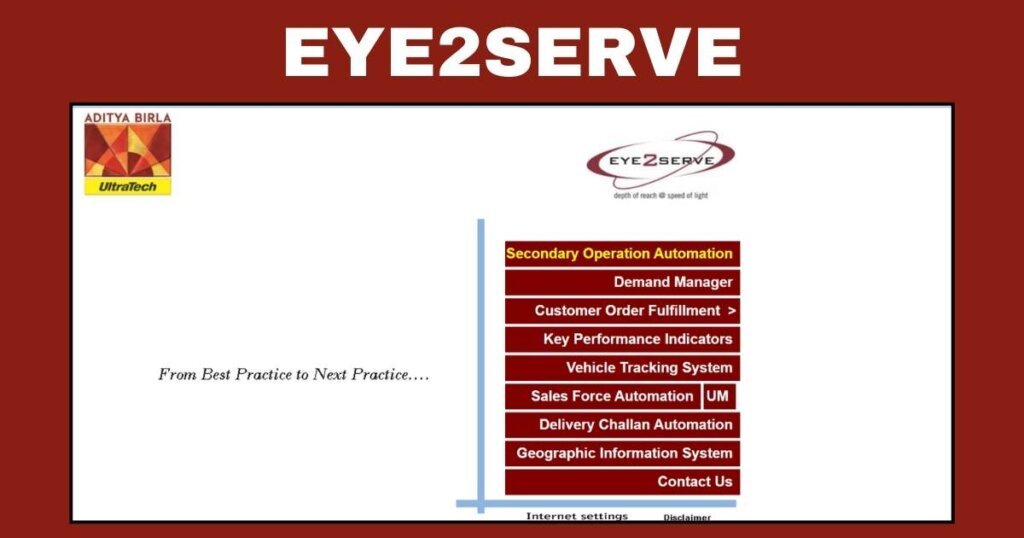 Eye2Serve Login