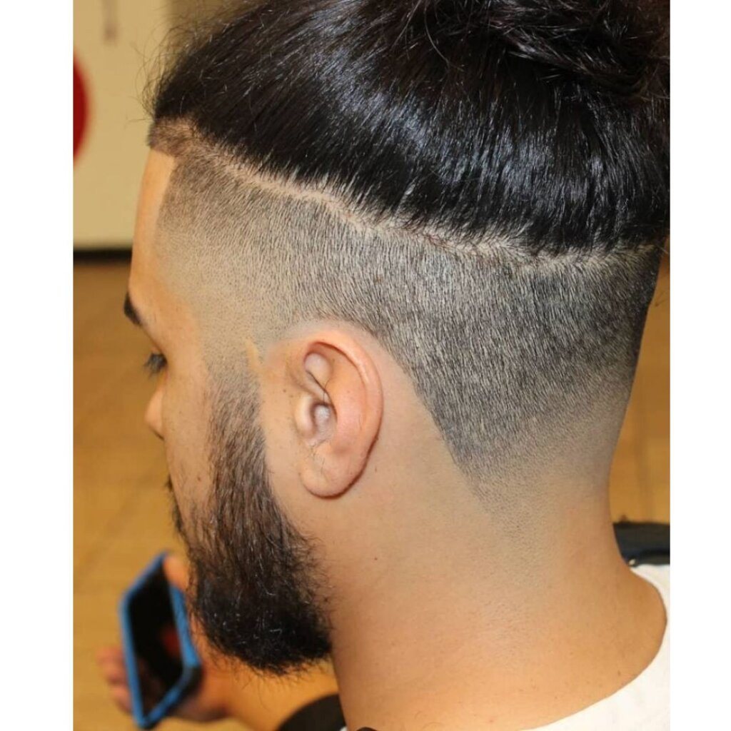 High Taper Fade With Longer Top