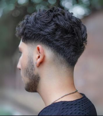 Mid Taper Fade Curly Hair