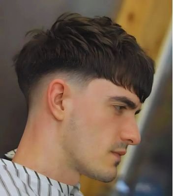 Mid Taper Fade Fringe