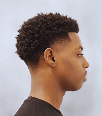 Mid Taper Fade Black Male