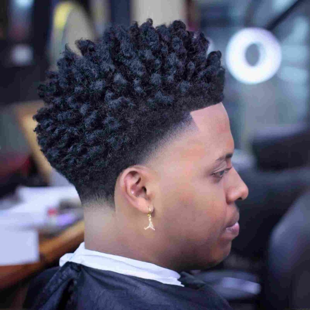 High Taper Fade Black Male