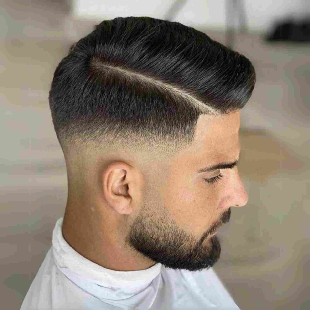 High Taper Fade Comb Over